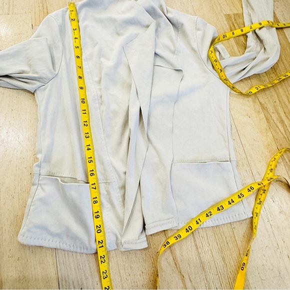 Max Studio faux suede shawl collar open thin spring jacket - Picture 9 of 9